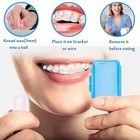 6 Pack Colorful Braces Wax     Orthodontic Dental Care Wax For Braces Wearers