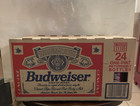 Vtg Budweiser Ab One Pint  24 Bottle Case Box W  2 Labeled Bottles For Visual
