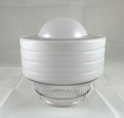 Vintage Round Clear And White Glass Flush Mount Ceiling Light Bubble Shade