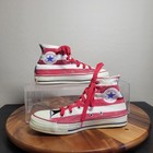 Vintage American Flag Converse All Star Chuck Taylors Made In Usa Size M 5 5 W 7