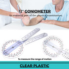 Orthopedic Goniometer Accurate Joint Angle 12 - 360   Used By Trainers   Athletes