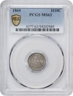 United States  1860 Seated Liberty Half Dime  Pcgs Ms 63