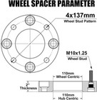 Espaciadores De Rueda De 2 Pulgadas  4x137  Compatibles Con Can-am Defender  Out
