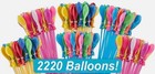 2220x Water Balloon Quick Fill Self Sealing Outdoor Beach Pool Family Water Game