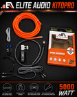 Elite Audio Ea-kit0pro 0 Gauge Ofc Amplifier Wiring Kit Amp Install Complete Kit