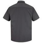 Sale  Red Kap Men s Short Sleeve Striped Work Shirt - Free Shipping