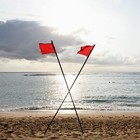 Syii Orange Boat Flag 12x18 Inches Outdoor  Heavy Duty Solid Color Nylon Utv    