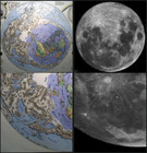 German Moon Map  Xxl Flat Earth Canvas Poster Level Plane Antarctica Hidden Land