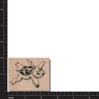 Skydiving Pig Rubber Stamp  Pig Stamp  Animal Stamp  Flying  Glasses  Farm piggy