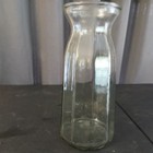 Vase Clear Glass  made In China 9 5 Inches Tall 10 Sides