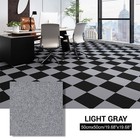 10-30pcs Peel And Stick Carpet Tile Self Adhesive Floor Diy Office Home 50x50cm