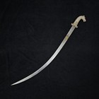 Vintage Mughal Indo-persian Ottoman Horse Gold Damascened Horse Shamshir Sword