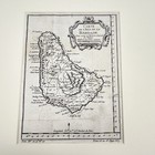 1758 Bellin Antique Map Barbados French Caribbean Isle De La Barbade Matted   B9