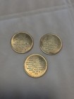 Theodore Roosevelt 26th President Rough Riders Token Lot Of 3