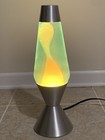 Original Lava Lite Lamp Large 16 3    Silver Yellow Wax Green Liquid Xl 52oz