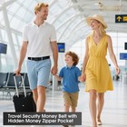 Travel Money Belt Hidden Money Pouch Anti-theft Security Waist Wallet For Trip