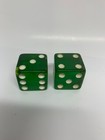 Vintage Jumbo 1 5  Dice Die Translucent Apple Green White Pips