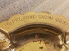 Mcpherson State Bank Metal Ashtray Vintage 1940 75th Anniversary Souvenir