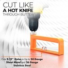Adjustable Sheet Metal Hole Cutter     Cut 2     12  Holes In 24ga Steel And 26ga St