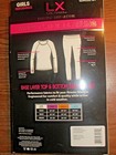 Nwt Girl s Lx Live Xtreme 2 Pc Performance Base Layer Top   Bottom Set  Grey