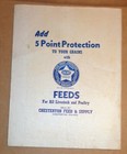 Vintage 1944 1945 Chesterton Indiana Feed Supply Farmers Tax Record Account Book