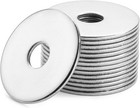 Stainless Steel Fender Washers 1 4  X 1  100 Pack Rust Resistant Hardware