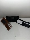 3 Leather Men Wallets New 1 Black Alpine Swiss   Leather   2 Brown Leather