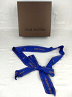 Louis Vuitton Gift Box Brown Large Empty Box   Blue Lv Logo Ribbon
