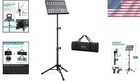Heavy-duty Folding Music Stand - Adjustable From 32  To 70  With Carrying Bag