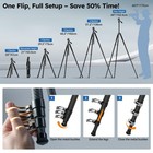 Sirui Carbon Fiber Travel Tripod With Fluid Head  60  Lightweight Compact   