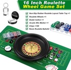 16  Roulette Wheel Set Layout Mat  36 x 18   For Casino Night  Green