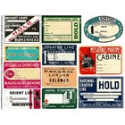 Steamship   Luggage Labels Stickers  2 Cut   Peel Sheets  Reproductions