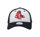 New Era 9twenty Women Girls Cap Boston Red Sox Glimmer Navy Blue Adjustable Hat