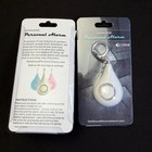2 Safesound Personal Alarm Keychain White 125db Siren Safety Defense Clip Travel