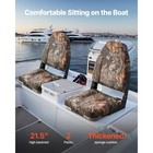 2-pack Boat Seats High Back Folding Fishing Boat Seat Sponge Padding Chair
