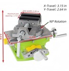 Cross Slide Drill Press Vise  2-way X- Y- Benchtop Drill Press Clamp  Portable