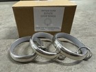 Restoration Hardware Estate Loop Rings Large 1 3 4  Antique Silver Set Of 7 New