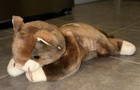 Ty Beanie Buddies Pounce Stuffed Animal Plush Brown Kitten Cat 15  2001