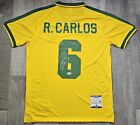 Roberto Carlos Signed Brazil National Team Jersey - Beckett Bas Coa