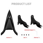 16  Black Passenger Backrest Sissy Bar For Harley Touring Street Road Glide 09 