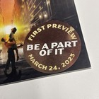 New York  New York Broadway Musical First Preview Playbill W Sticket Seal  Bcefa