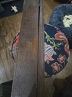 Antique Wood Shadow Display Box Glass Door Wall Hanging