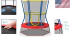 Mini Trampoline Kids Enclosure Net Safety Toddler Indoor Exercise 48 Inch