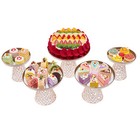 5 Set Cake Stand Dessert Display Holder Cupcake Plate For Wedding Decoration