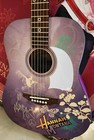 Miley Cyrus Hand-signed Hannah Montana Guitar With Psa dna Letter 