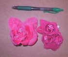 New pkg Lot Of 6 Pkgs Ballet Tap Jazz Floral  Dance Pkt 2 Rasberry Flower Sets