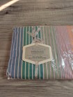 Vintage 1980s Wamsutta Prism Twin Fitted Sheet Striped Rainbow New Sealed