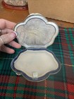 Antique European  Silver 3  White Metal Made In Italy  Compact