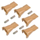 5x V23syl Bucket Teeth W  V23pn Flex Pins For Backhoe Loader Boom Lift Excavator