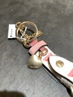 Coach Ca049  Heart Print Trigger Snap Bag Charm Keychain Keyring New